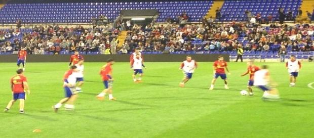 La Selección durante el entrenamiento en Alicante La Selección durante el entrenamiento en Alicante
