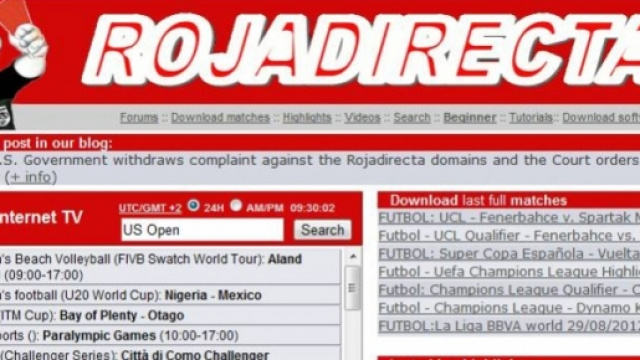 Il portale di streaming Rojadirecta