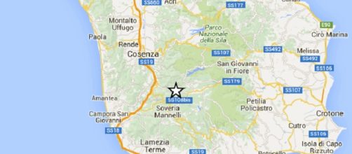 Nuova scossa di terremoto in provincia di Cosenza.