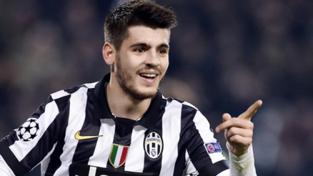 L'attaccante della Juve Alvaro Morata