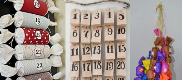 Calendario navideño de Adviento DIY Calendario navideño de Adviento DIY