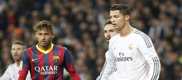 Crsitiano y Neymar en un Real Madrid-Barça Crsitiano y Neymar en un Real Madrid-Barça