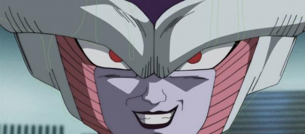 Freezer sonrriendo sobre el final del capitulo Freezer sonrriendo sobre el final del capitulo