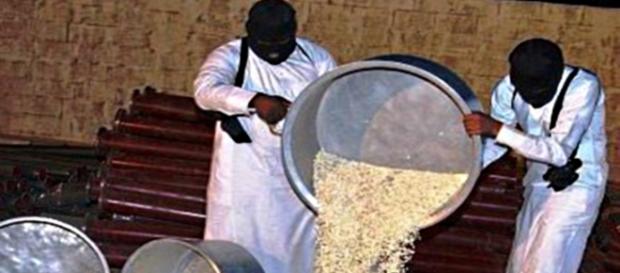 La produzione di Captagon nei laboratori Isis La produzione di Captagon nei laboratori Isis