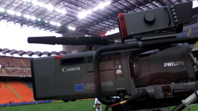 Una telecamera allo Stadio San Siro