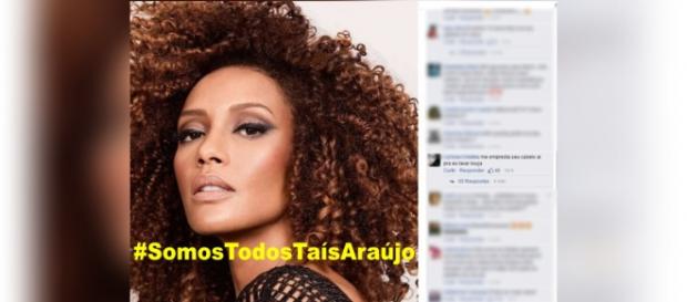 Após racismo, Taís Araújo vai à Polícia Federal Após racismo, Taís Araújo vai à Polícia Federal