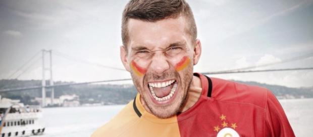 Lukas Podolski glücklich bei Galatasaray Lukas Podolski glücklich bei Galatasaray