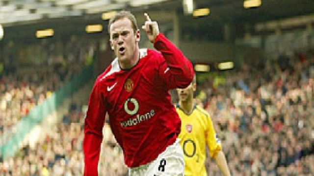 Wayne Rooney, attaccante inglese.