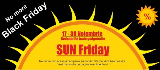 Gata cu Black Friday, trăiască Sun Friday! Gata cu Black Friday, trăiască Sun Friday!