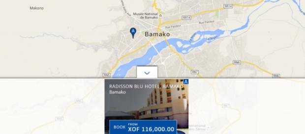 Mali, capitale Bamako, maps hotel Radisson Blu Mali, capitale Bamako, maps hotel Radisson Blu
