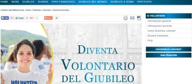 Pagina dedicata ai Volontari del Giubileo Pagina dedicata ai Volontari del Giubileo