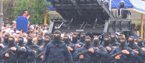 Manifestazione delle forze speciali italiane