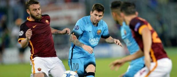 Messi en el partido disputado en Roma (Vía Yahoo). Messi en el partido disputado en Roma (Vía Yahoo).