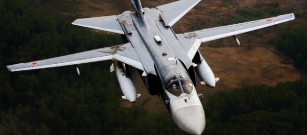 Russian Su-24 bomber aircraft. Russian Su-24 bomber aircraft.