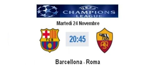 Barcellona - Roma in diretta live e info streaming