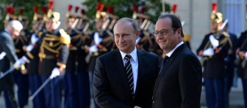 Vladimir Putin e François Hollande