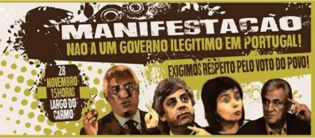 Manifestação contra novo Governo PS Manifestação contra novo Governo PS