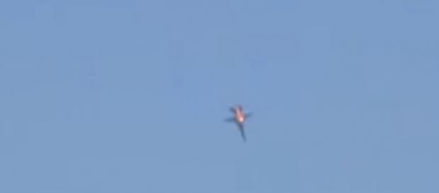 SU-24 russo abbattuto dall'aviazione turca SU-24 russo abbattuto dall'aviazione turca