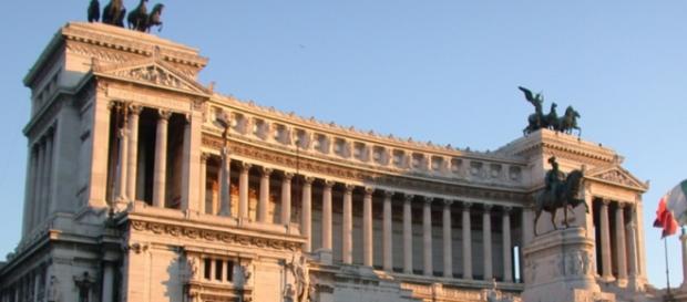 Un'immagine di Piazza Venezia a Roma Un'immagine di Piazza Venezia a Roma