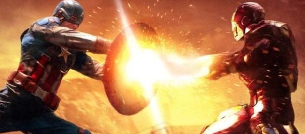 Capitão América vs. Homem de Ferro na Guerra Civil Capitão América vs. Homem de Ferro na Guerra Civil