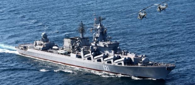 Crucişătorul Moscova dislocat pe coastele Siriei Crucişătorul Moscova dislocat pe coastele Siriei