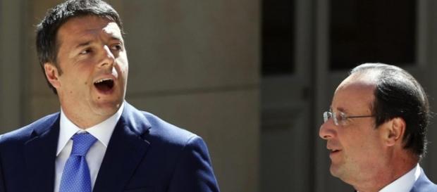 I premier di Francia e Italia, Hollande e Renzi I premier di Francia e Italia, Hollande e Renzi