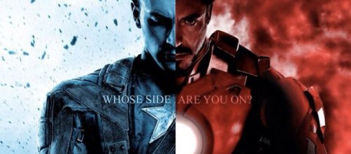 Captain America versus Iron Man.