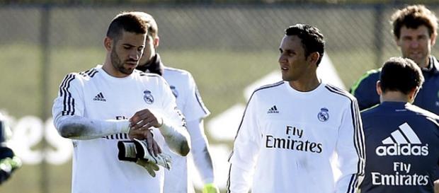 Casilla y Navas, los dos porteros del Real Madrid Casilla y Navas, los dos porteros del Real Madrid