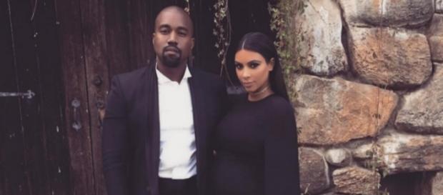 Kanye West und Kim Kardashian. Kanye West und Kim Kardashian.