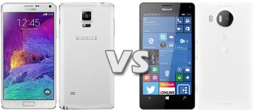 Samsung Galaxy Note 4 vs Microsoft Lumia 950 XL