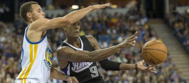 Curry y Rondo en el último Kings vs Warriors Curry y Rondo en el último Kings vs Warriors