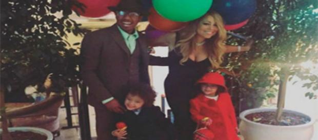 Mariah Carey com os filhos e o ex marido Mariah Carey com os filhos e o ex marido