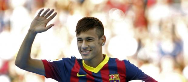 Neymar faz dois gols da partida de hoje. Neymar faz dois gols da partida de hoje.