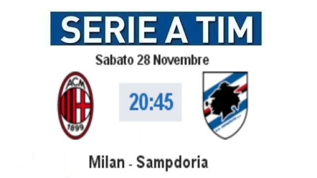 MIlan - Sampdoria in diretta live