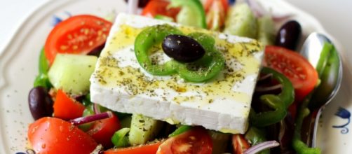 Salada "horiatiki" ou salada grega tradicional