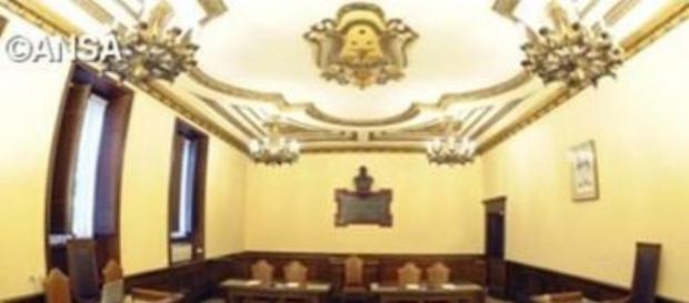Aula nella quale si svolge il Processo Vatileaks 2 Aula nella quale si svolge il Processo Vatileaks 2