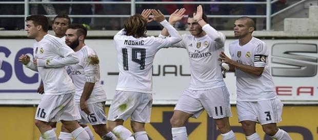 El Real Madrid celebra un gol esta temproada El Real Madrid celebra un gol esta temproada