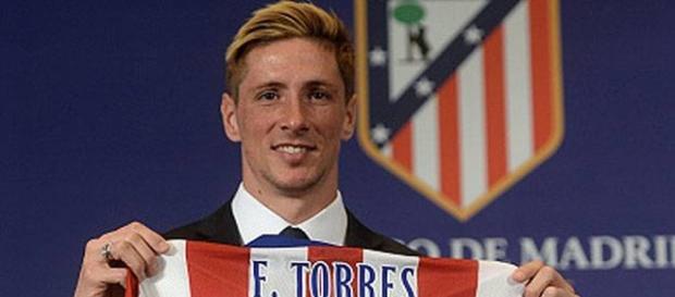 Fernando Torres, en su regreso al Atlético Fernando Torres, en su regreso al Atlético