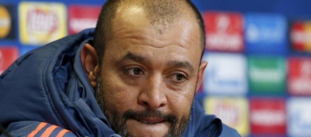 Nuno en una de sus ruedas de prensa. Nuno en una de sus ruedas de prensa.