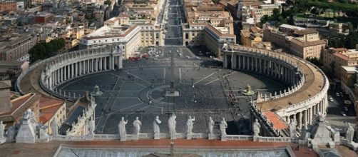 Piazza San Pietro vista dall'alto