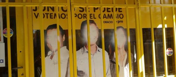 Atacaron local de Cambiemos en Merlo Atacaron local de Cambiemos en Merlo
