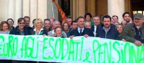 Riforma pensioni, Salvini protesta a Padova