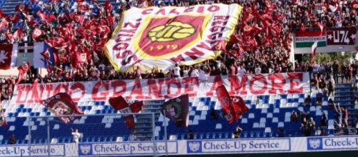 I tifosi della Reggiana al Mapei Stadium