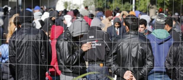 Zonă de tranzit la intrarea în Germania Zonă de tranzit la intrarea în Germania
