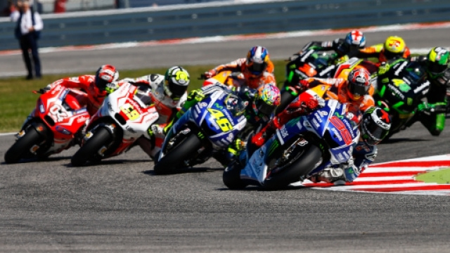 I piloti durante l'ultima gara della MotoGp