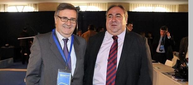 Tizón y Tirado en un evento popular Tizón y Tirado en un evento popular