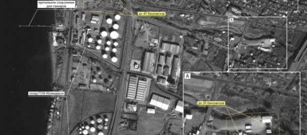 Imagens aéreas divulgadas pela Rússia Imagens aéreas divulgadas pela Rússia