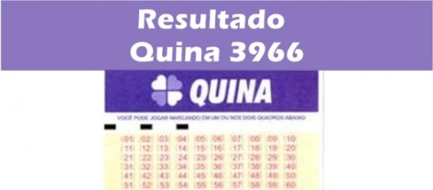Resultado do jogo da Quina 3966 Resultado do jogo da Quina 3966