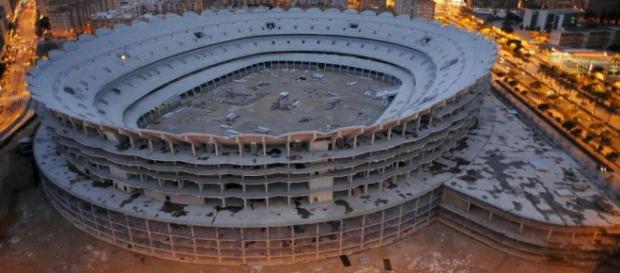 Foto de las "ruinas" del Nuevo Mestalla. Foto de las "ruinas" del Nuevo Mestalla.