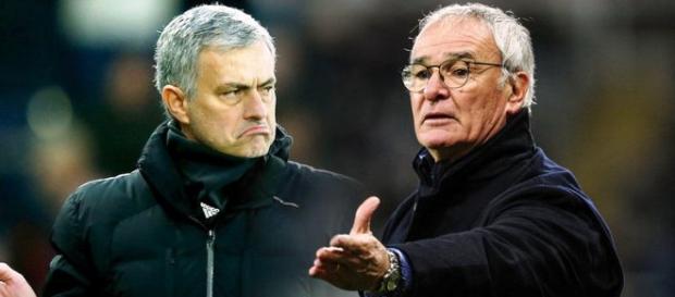 I due mister Jose Mourinho e Claudio Ranieri I due mister Jose Mourinho e Claudio Ranieri